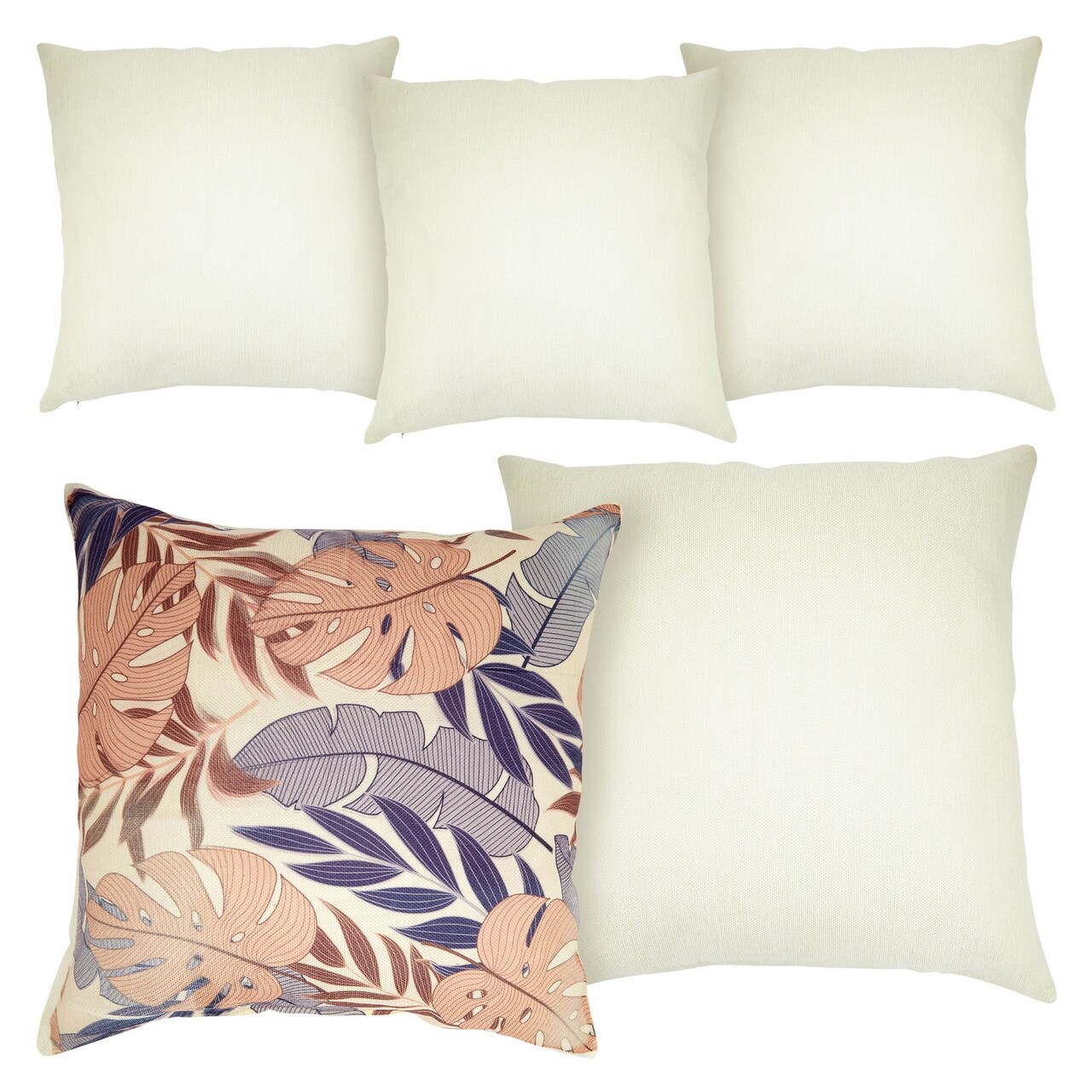 5 Pack 20x20 Sublimation Pillow Covers Blank Linen Sublimation